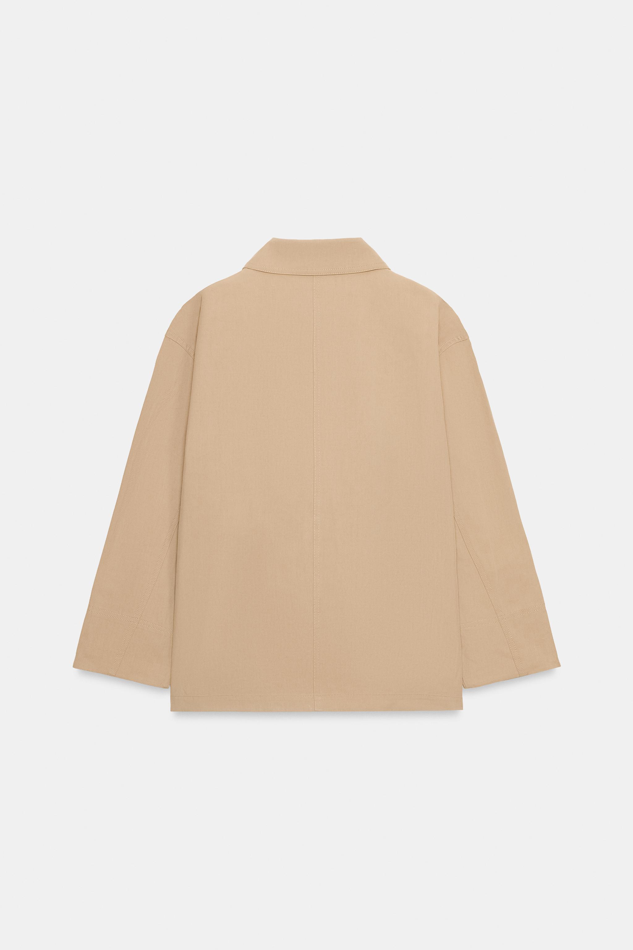 VESTE À POCHES PLAQUÉES